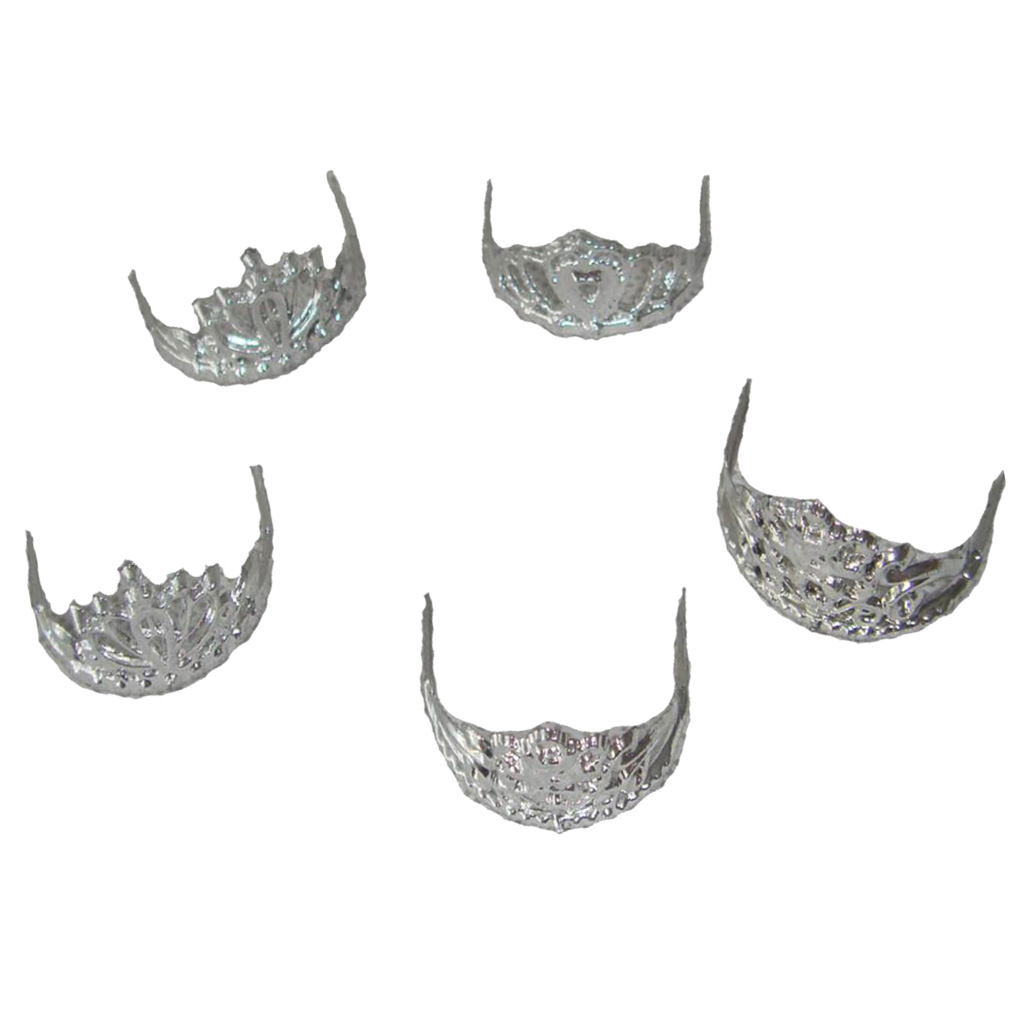 Cute 5pcs Mix Pattern Crown for   Girl Dolls Random Style Dolls Jewelry Clothing Dress Up Fancy Party Dolls Accessories