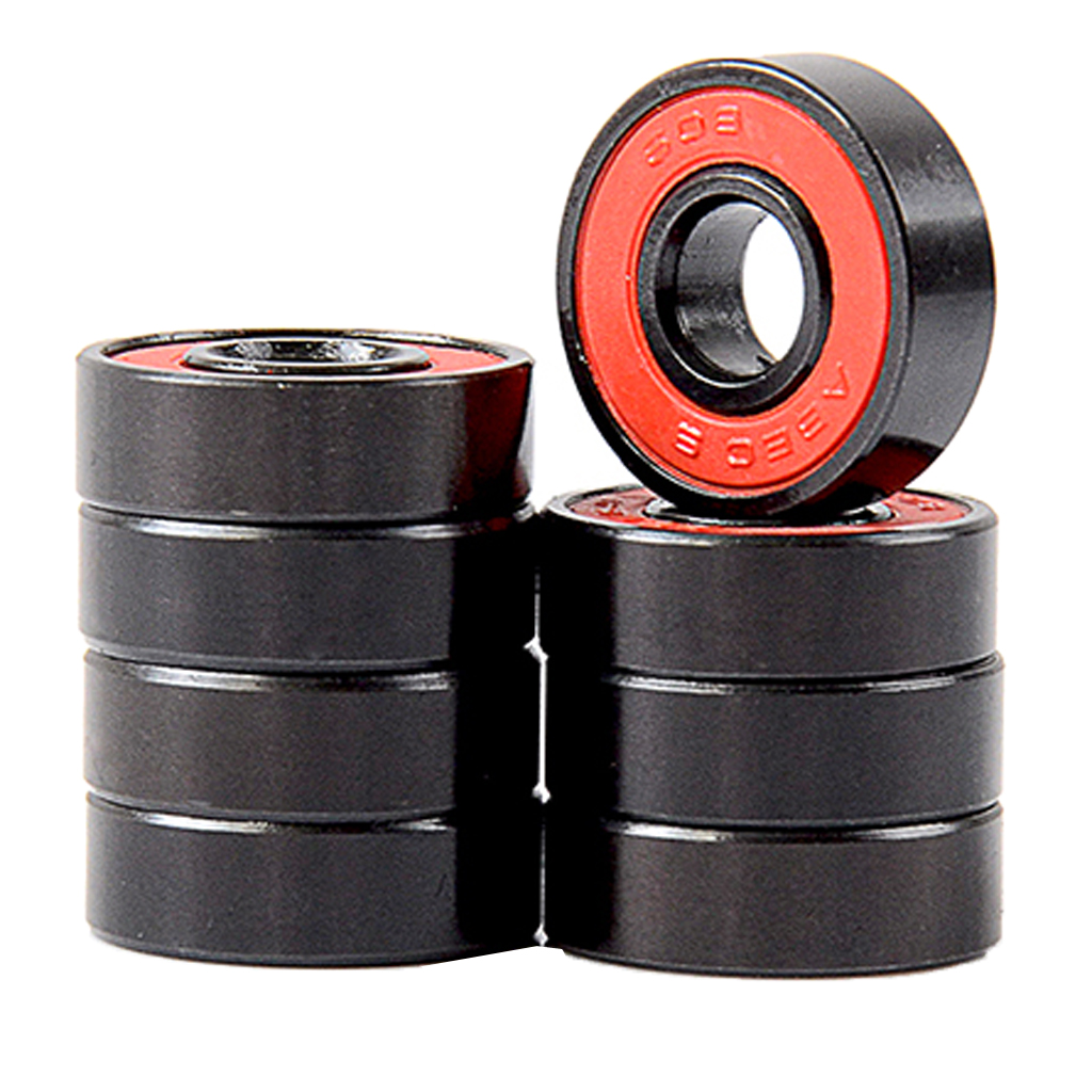 8pcs Professional Skateboard 608 Bearings ABEC-9 Inline Skate Longboard   Wheel Steel Ring Sports Accessoris Parts