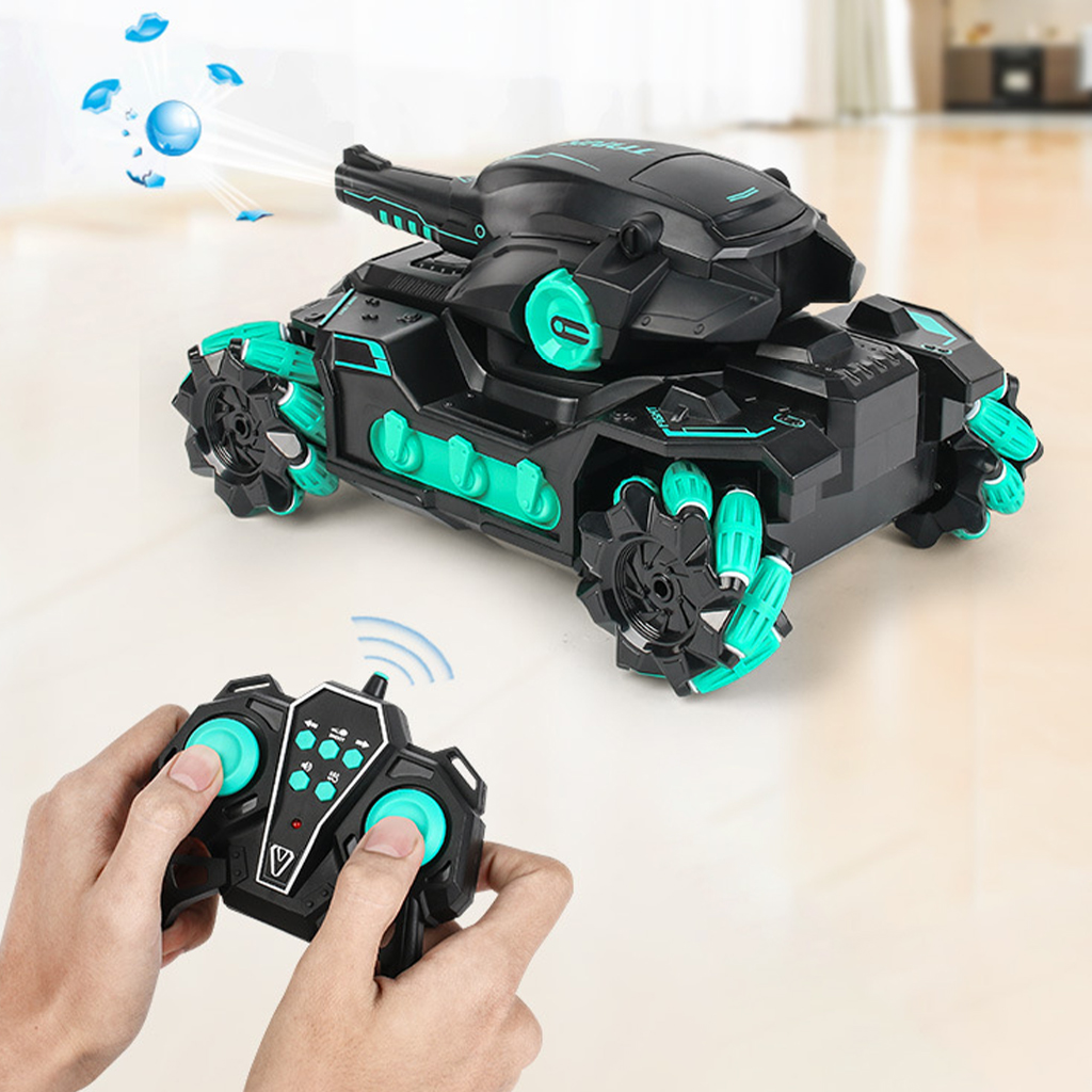 2.4Ghz Radio Control Water Bomb RC Tank Toy Car Racing Gesture Induction Stunt 4WD for Boys 30 Minutes Playing Time Gifts