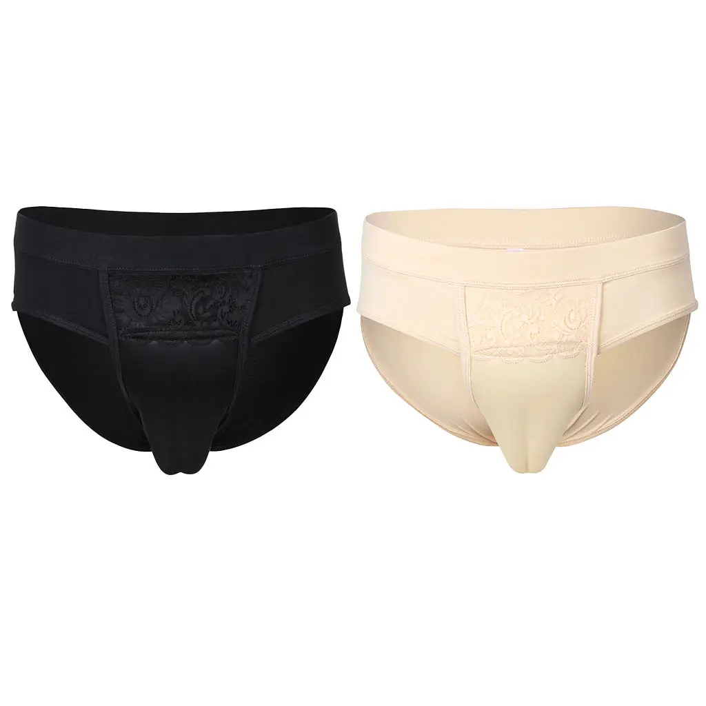 Sissy Men Crossdress Hiding Gaff Panties Cotton Breathable Briefs Underwear