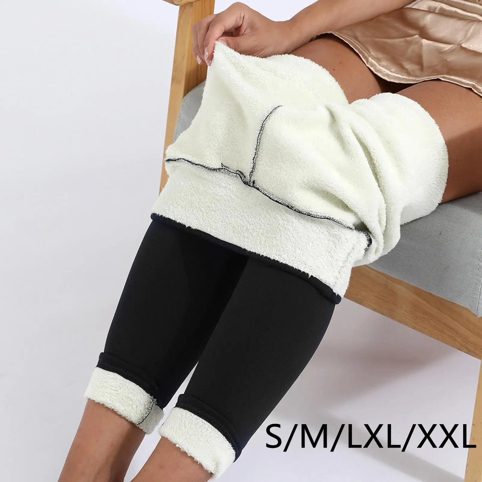 Women Pants Warm Winter Thick Velvet Legging High Waist Leggings Compression Thick Cold Resistant Pants