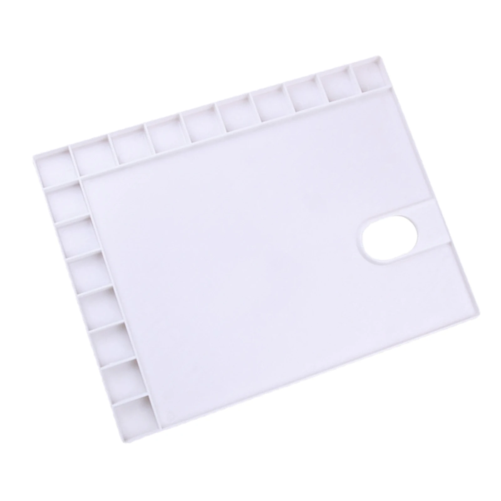 Plastic Palette Art Paint Plastic Drawing Tray Paint Pallet for Oil Watercolour White Painting Palette