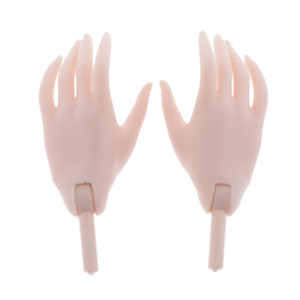 Flexible Jointed Hands Doll Body Accessory for 1/4 BJD SD Doll White/Yellow Skin