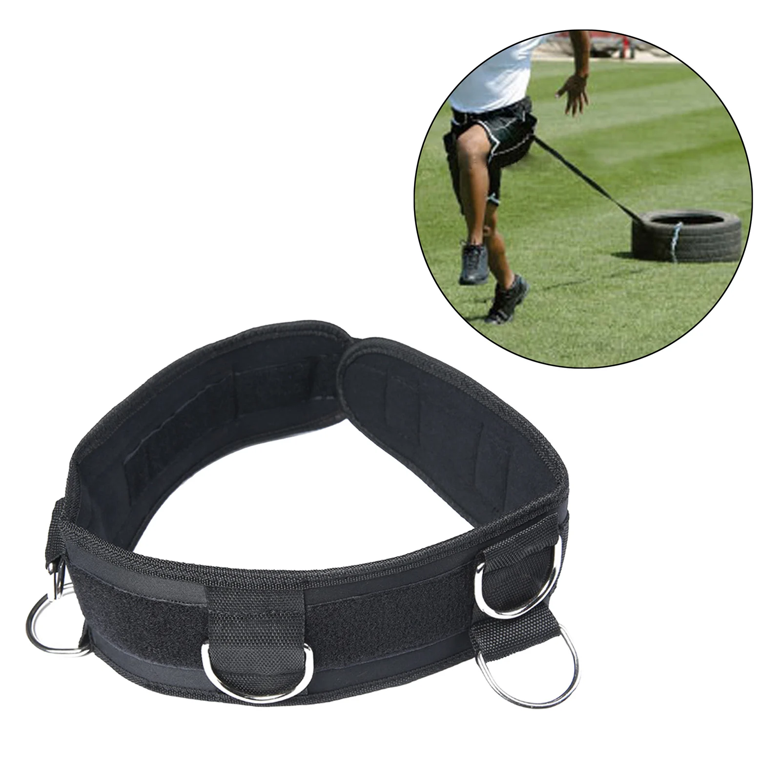 Bounce Trainer Rope Waist Strap Sport Running Resistance Band with Rings Training Exercise Equipment for Cable Machines