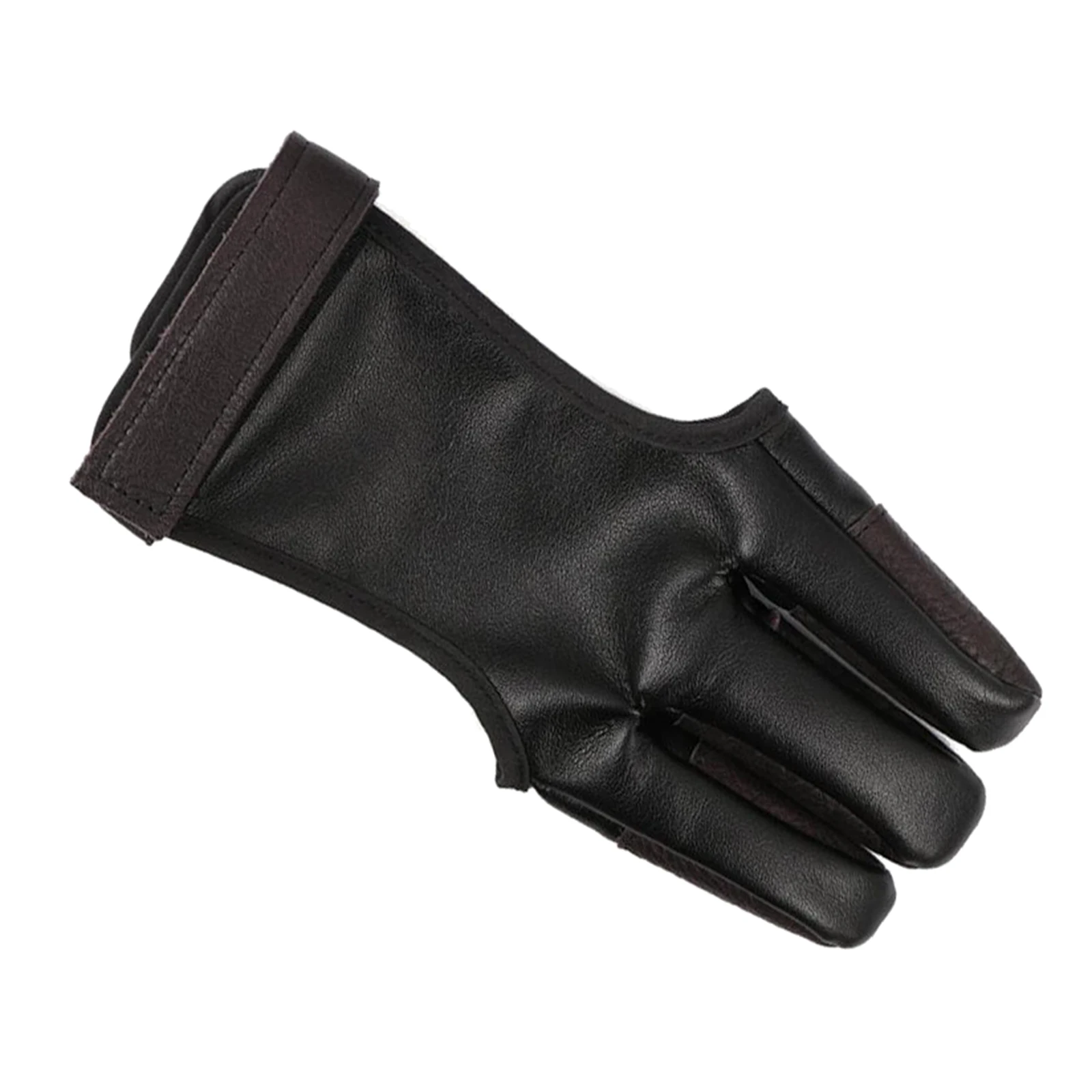 ARCHERS LEATHER SHOOTING 4 FINGER GLOVE HUNTING BOW GLOVES RIGHT & LEFT HAND 