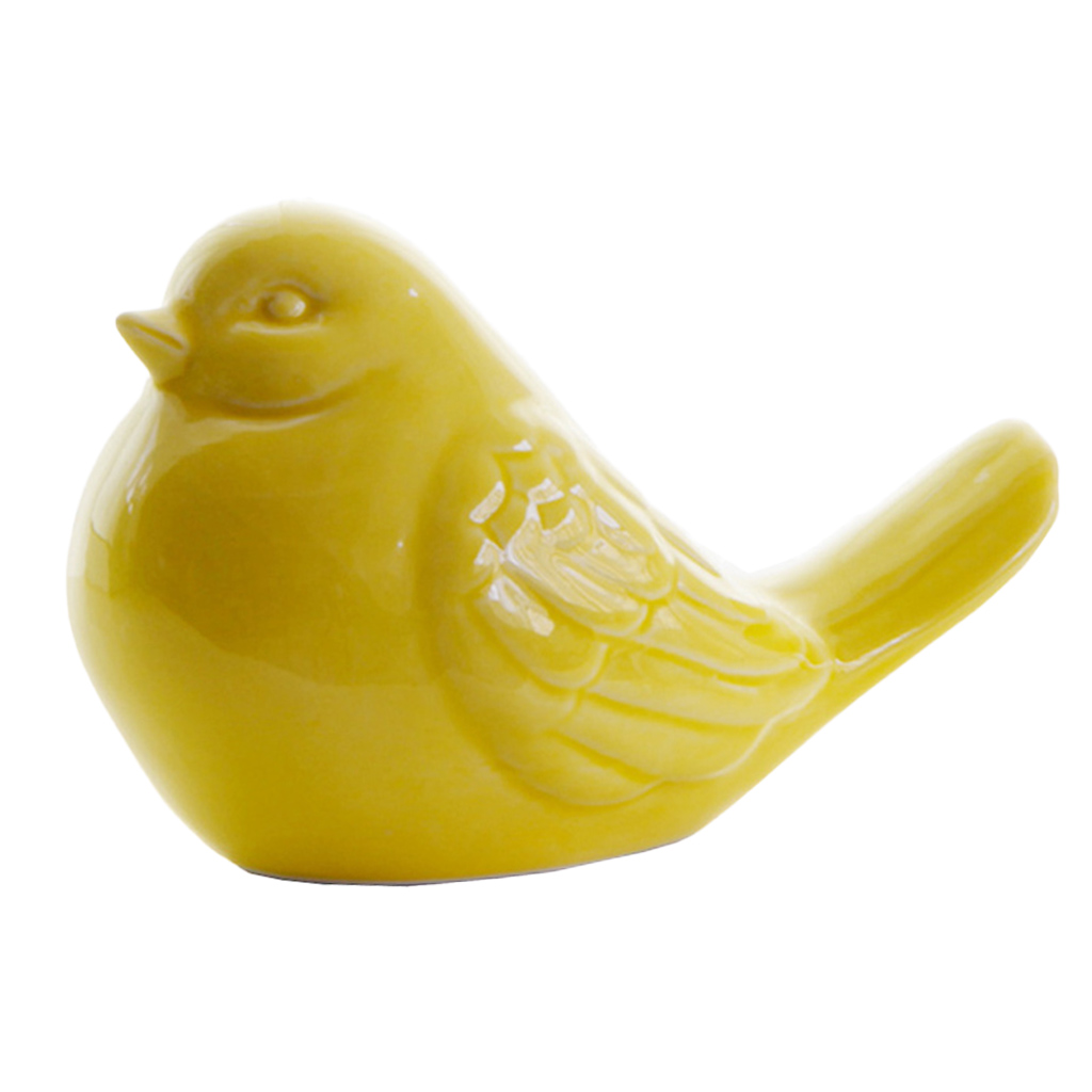 Glazed Ceramic Birds Porcelain Bird Figurine Statue Home Decor Mini Bird Ornaments