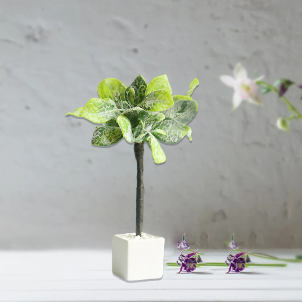 1:6 1:12 Dollhouse Miniature Potted Plant Tree Bonsai Toys for Balcony Decor