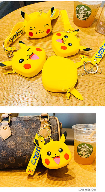 Pokemon Psyduck Children's Coin Purse Cartoon Anime Pikachu Creative Plush  Headphones Storage Bag Card Bag Doll Ornament Toys - AliExpress