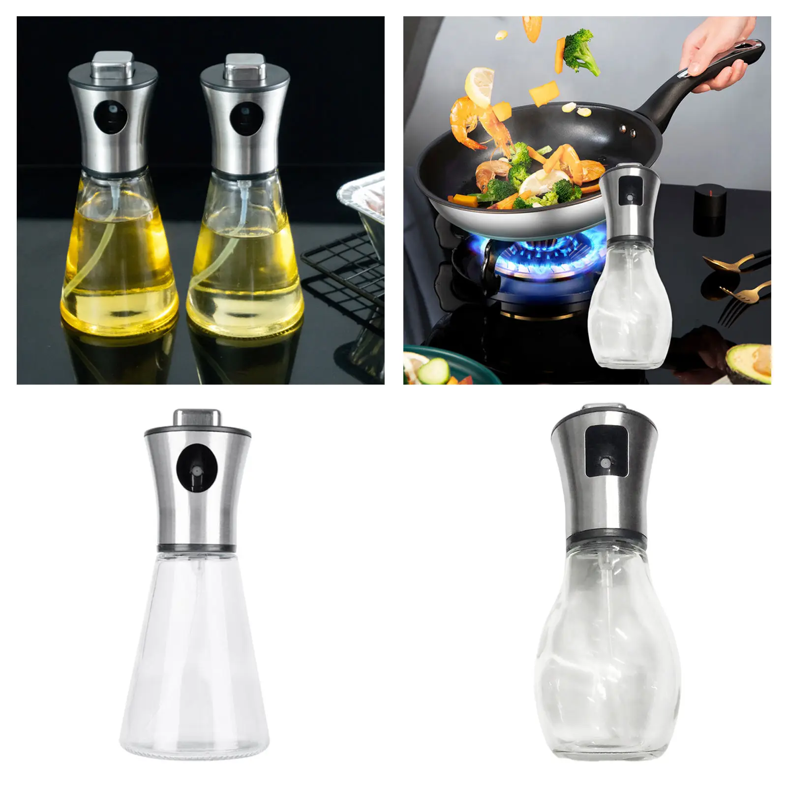 Kitchen Oil Dispenser Leak Proof Kitchen Set Cooking Tool Vinegar Accessories for Baking Cooking Grilling Roasting Barbecue