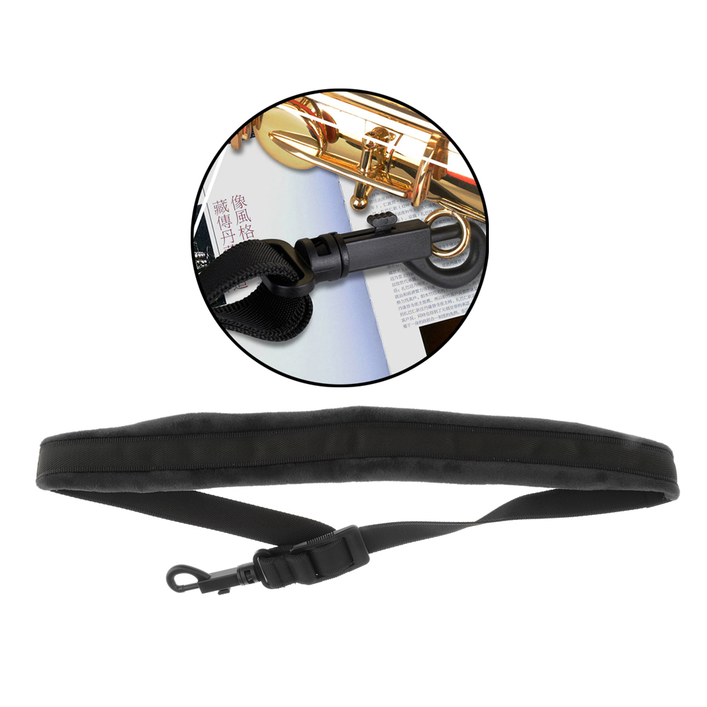 Adjustable Alto Tenor Saxophone Neck Straps Padded Straps Shoulder Strap Harness Belt for Soprano/Baritone Saxophones