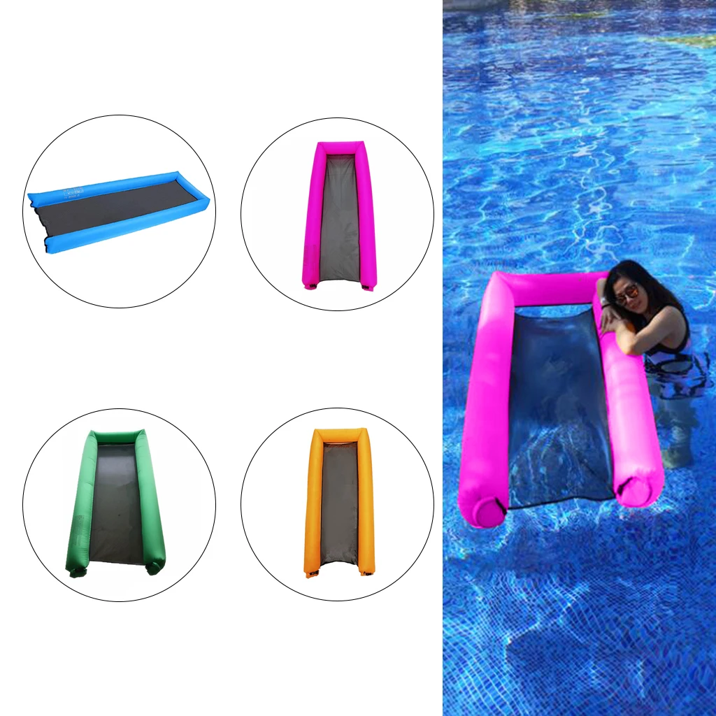 Water Hammock Inflatable Floating Bed Pool Lounge Beach Air Mattress 