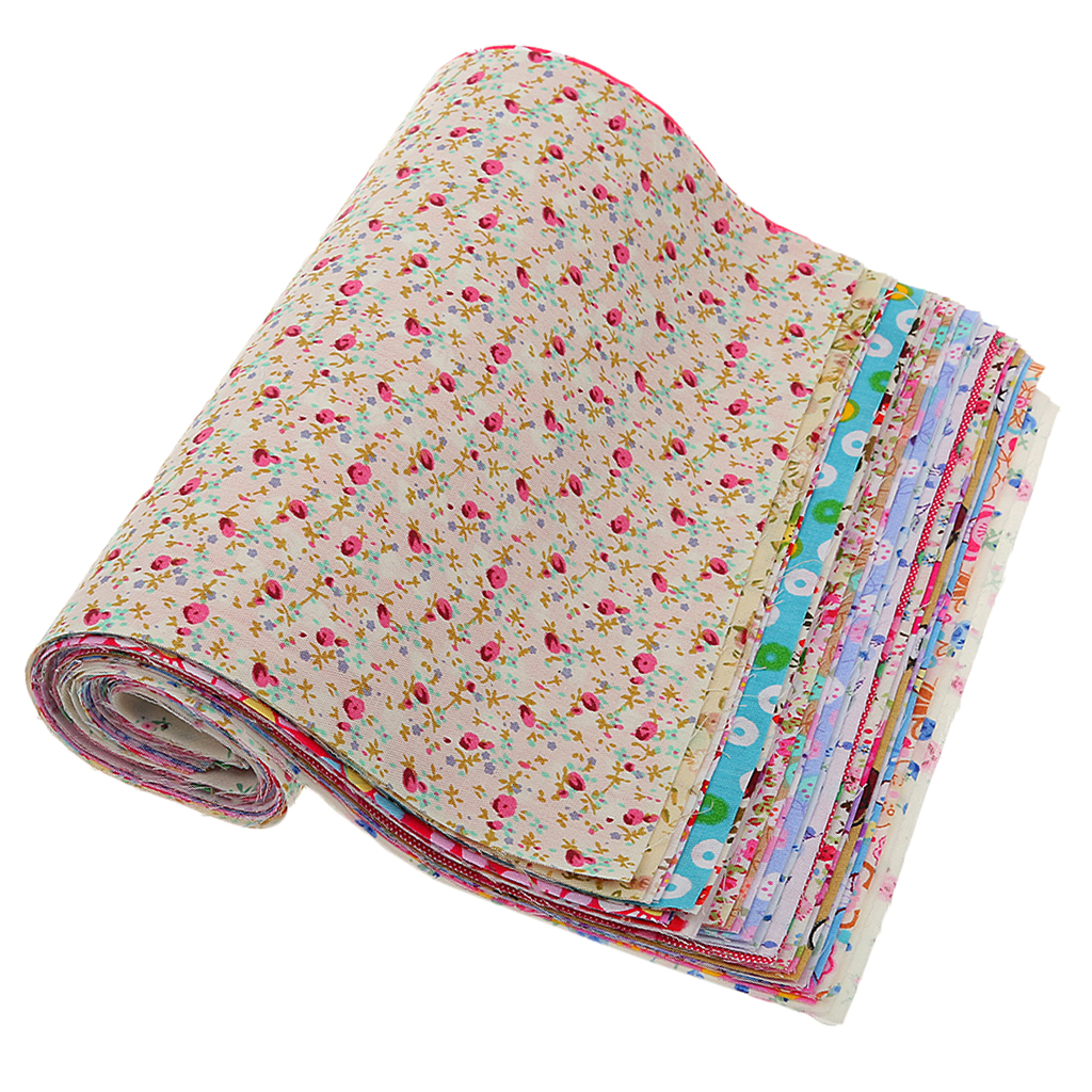 Multi Fat Quarters Fabric Bundles, Quilting Fabric for Sewing Crafting DIY Handmade Crafts , 11.8 x 7.8 inch