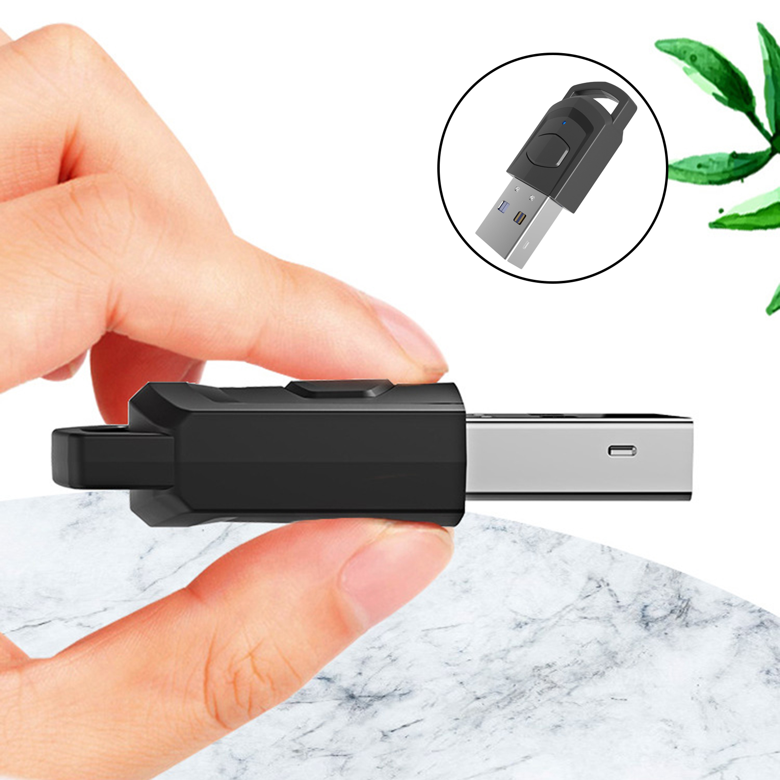 USB Bluetooth Adapter ,USB Bluetooth Audio Receiver, Low Latency ,with APTX Technology ,PC Game Accessories