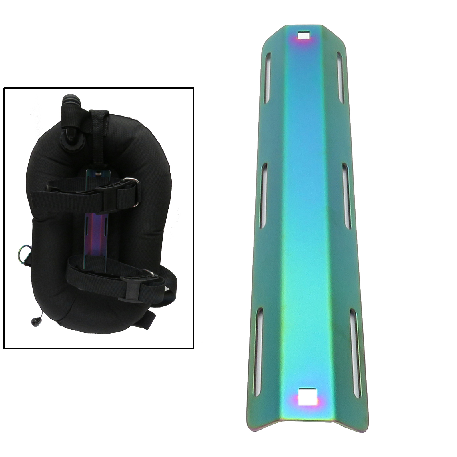 Titanium Alloy Diving Single Tank Adapter For Wing BCD Backplate Holder STA Scuba Diving Tank Bracket Ultralight Gear Equipment