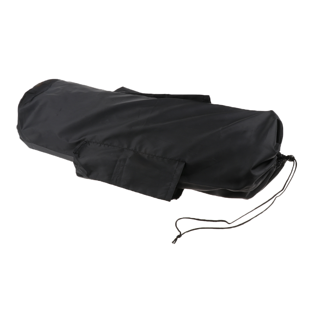 Dustproof Waterproof Drawstring Sack Bag with Side Pockets & Strap for Storing Folding Camping Mat Yoga Mat Picnic Mat