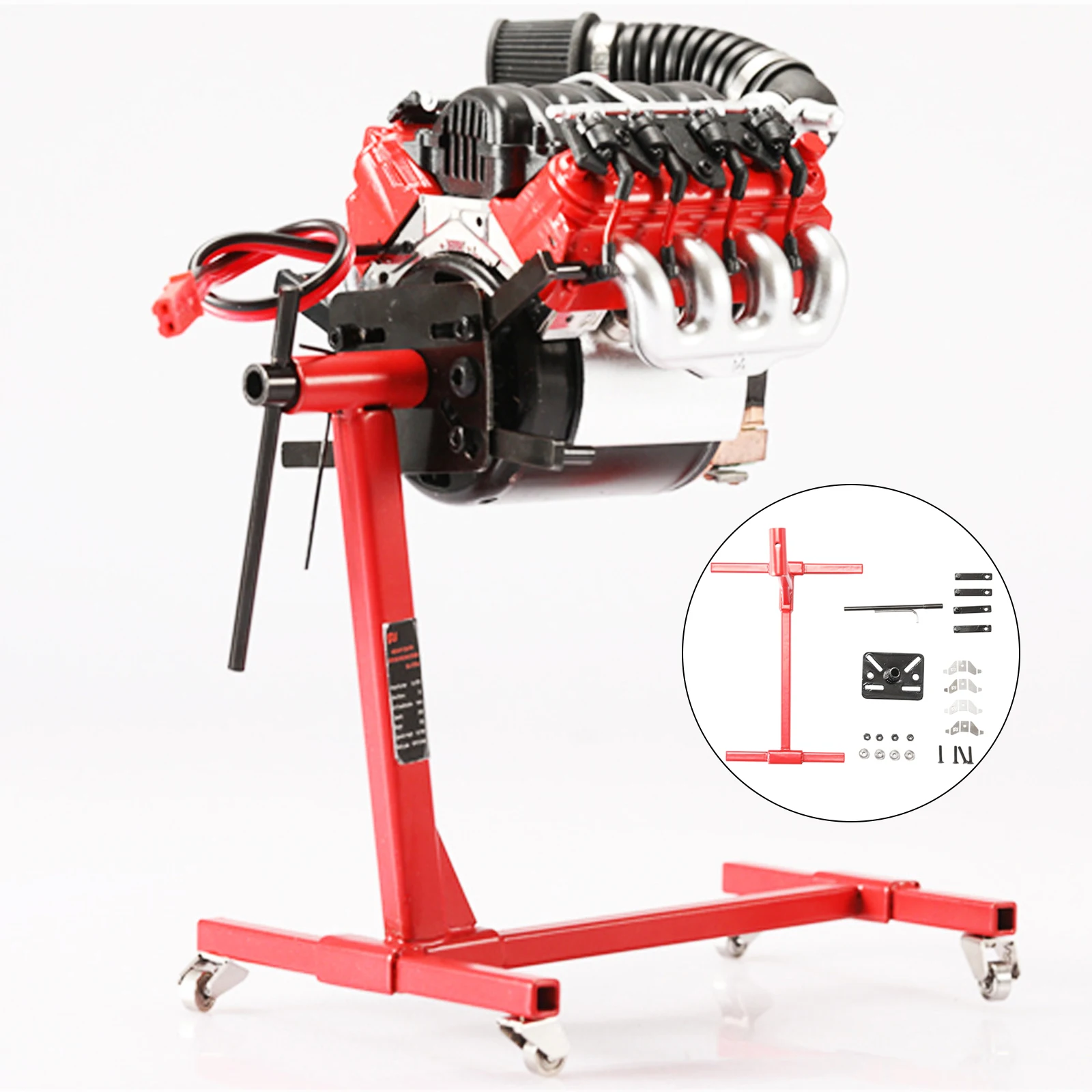 Universal Rotatable V8 Engine Maintenance Repair Bracket for SCX10 Tools