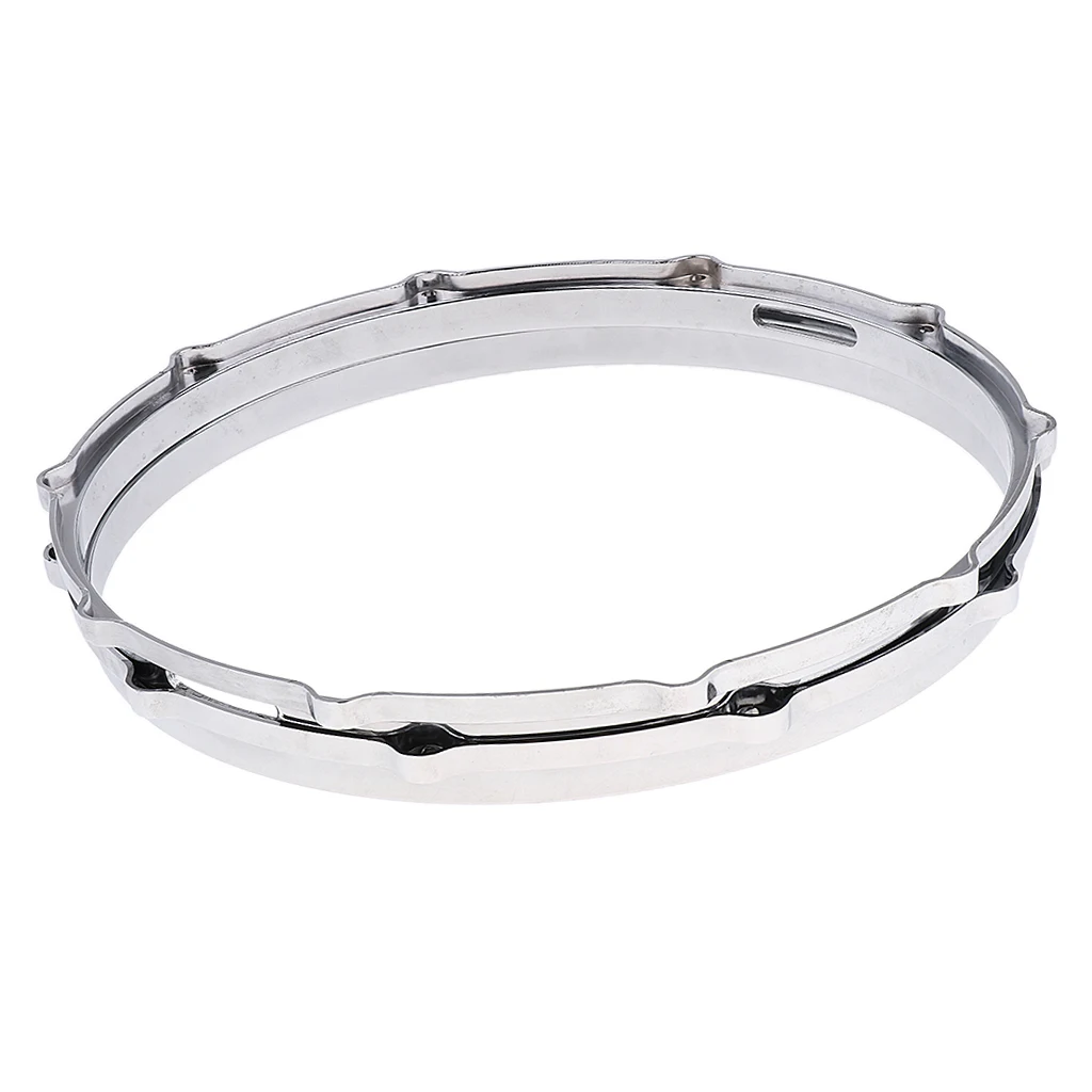 Tooyful 1 pair  Snare Drum Hoop Ring Rim Aluminum Alloy for 14'' Snare Drum Percussion Instrument Parts Accessories