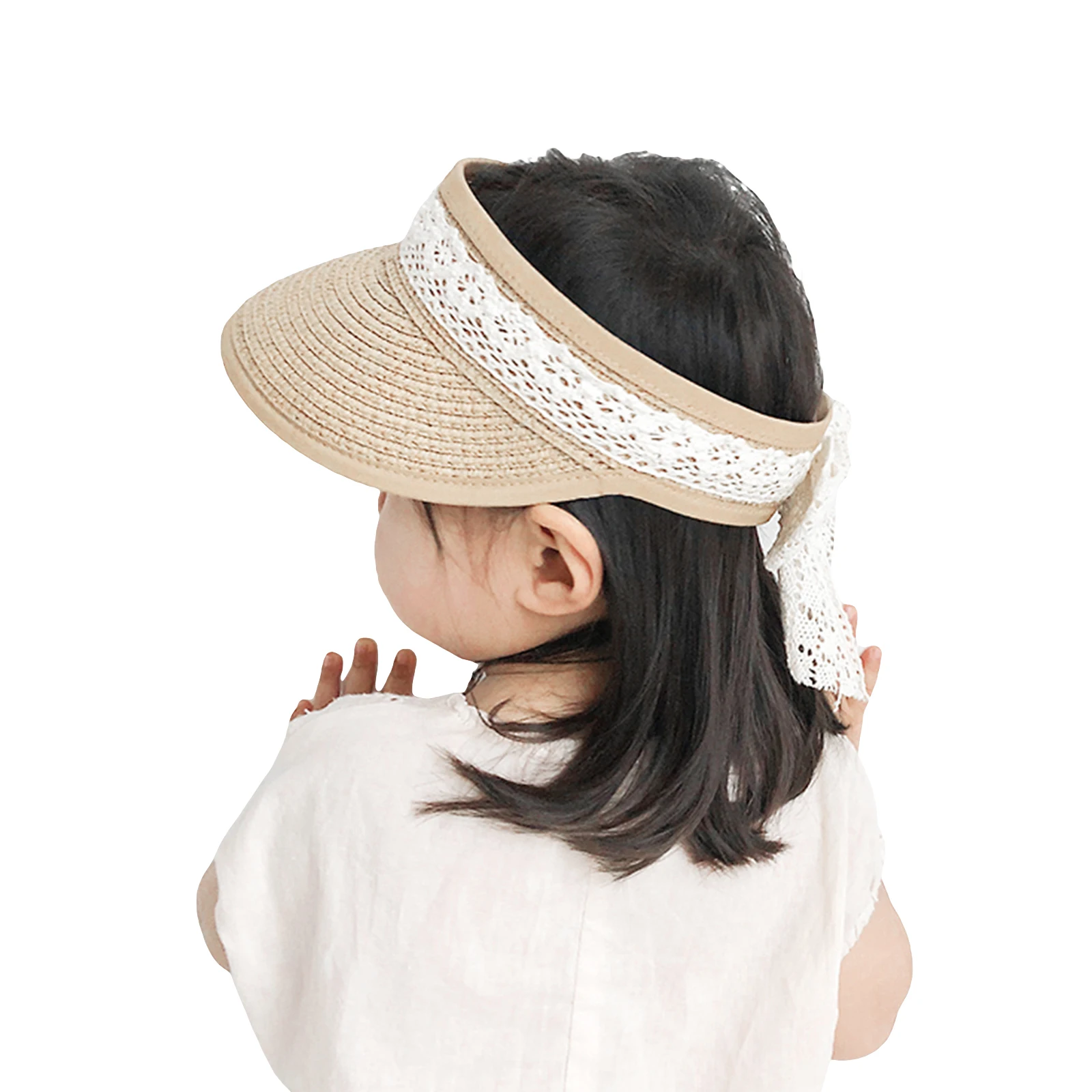 Folding Baby Hat Summer Straw Visor Cap Kids Cute Adjustable Baby Sun Hat for Boys Girls 1 PC Children Summer Sunhats child safety seat