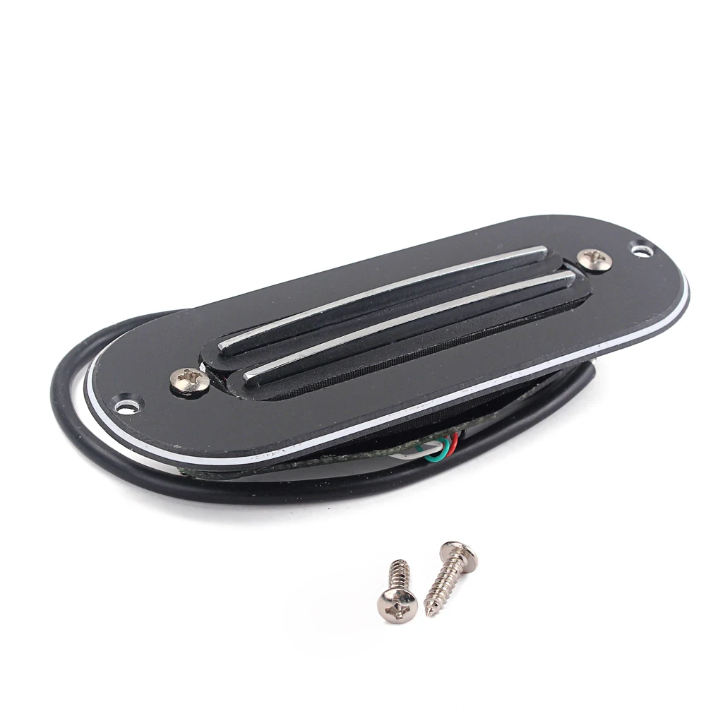 Black Dual Hot Rail  Pickup with Screws for Cigar Box Guitar Parts