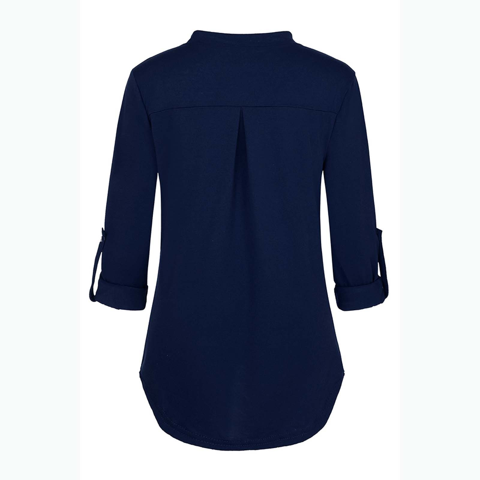 Camisa de Maternidade Roupa de Cor Sólida com Mangas Camiseta para Mulher Nova Compridas Grávida Roupa Amamentadora 10 Nova camisa de maternidade, roupa de cor
