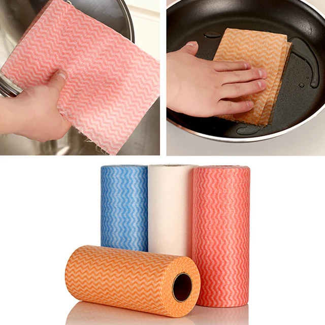 JEBBLAS Toallitas de limpieza reutilizables, toallas para el hogar y la  cocina, paño de limpieza desechable, paños de cocina, trapos de cocina