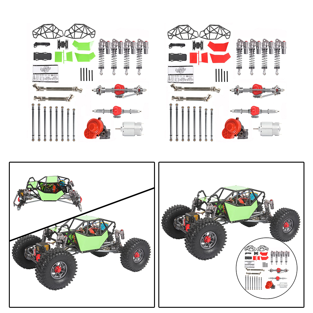 CNC Metal Upgrade Chassis Frame Body Kit Fit for SCX10 4X4 1:10 Scale RC Rock Crawler Model Car Buggy DIY Parts