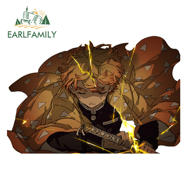 EARLFAMILY 5.1 Kanroji Mitsuri Fanart Car Stickers Anime Demon Slayer  Decals