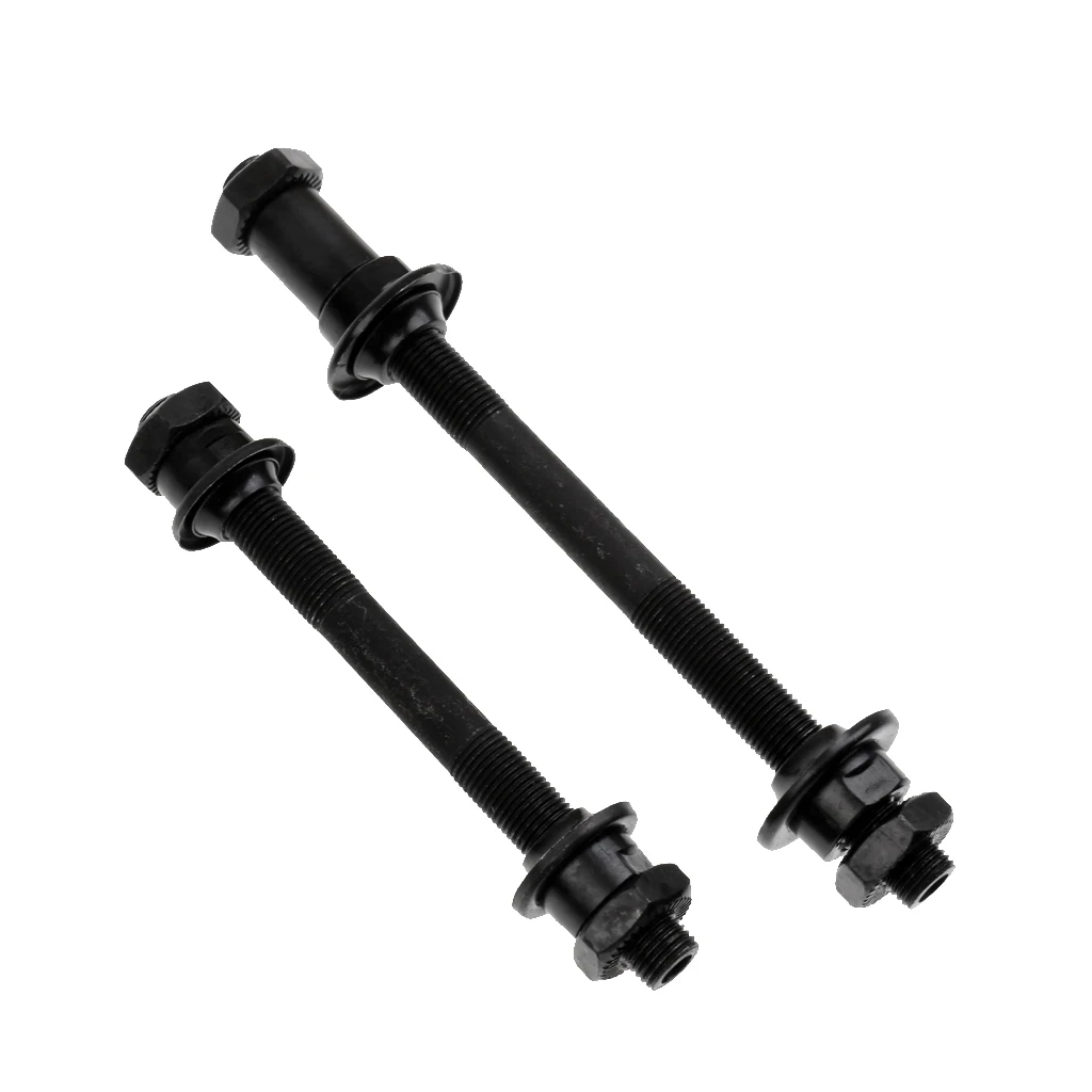 2pcs Bike Bicycle Wheel Axle Cycle Spindle Front Rear Hollow Hub Axle Skewer