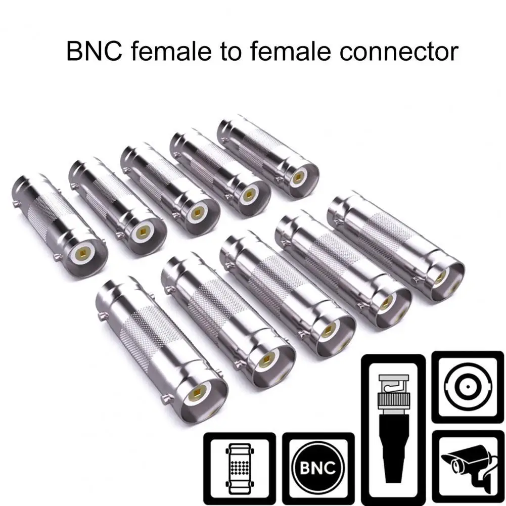 10x BNC Female To BNC Female Connector Couplers Adapter For CCTV Video Camera YT 