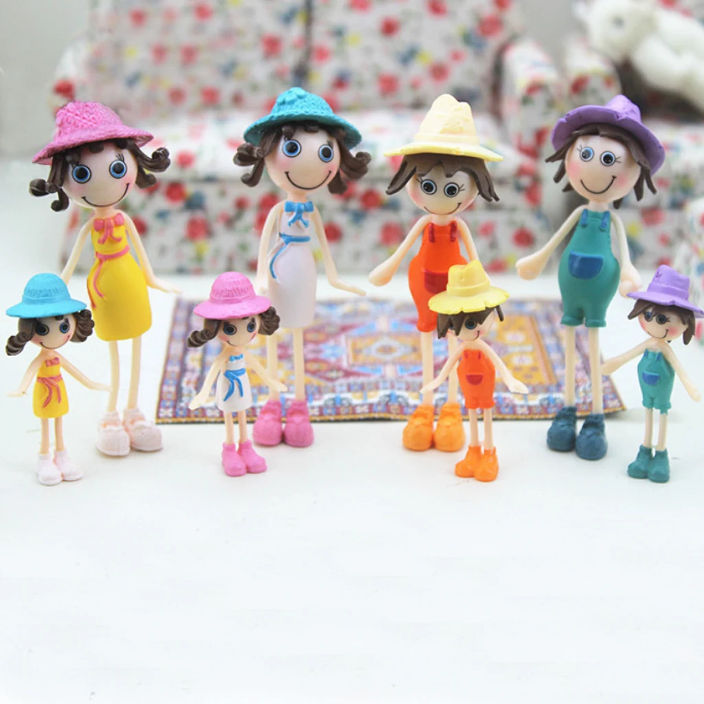 1/12 Dollhouse Miniature Dolls For Room Life Scenes Accessory,Pretend Play Toy for Kids