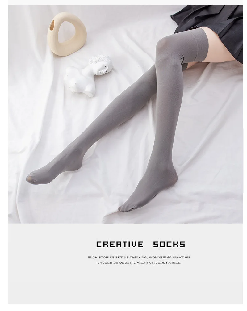 Schaap Geladen ballet Women's Non slip Silicone Stockings Sexy Velvet Top Thigh High Stockings  Over Knee Socks Transparent Nylon Knee High Stockings|Socks| - AliExpress