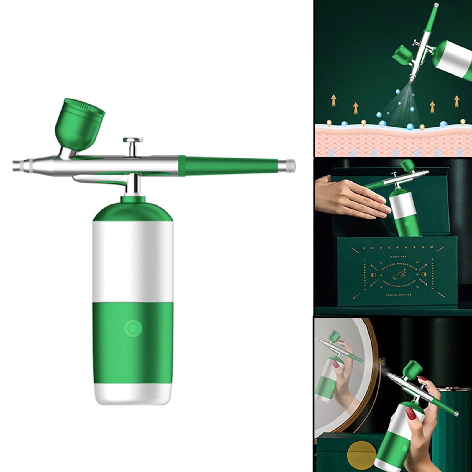 Oxygen Injection Airbrush Makeup Nano Mist Sprayer for Makeup Skin Care Tool Spray Water Shine Skin Boost Face Skin Absorption