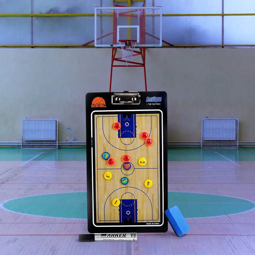 Portable Basketball Coaching Board coaches Tactical Board Foldable Magnetic Tactic Training Clipboard
