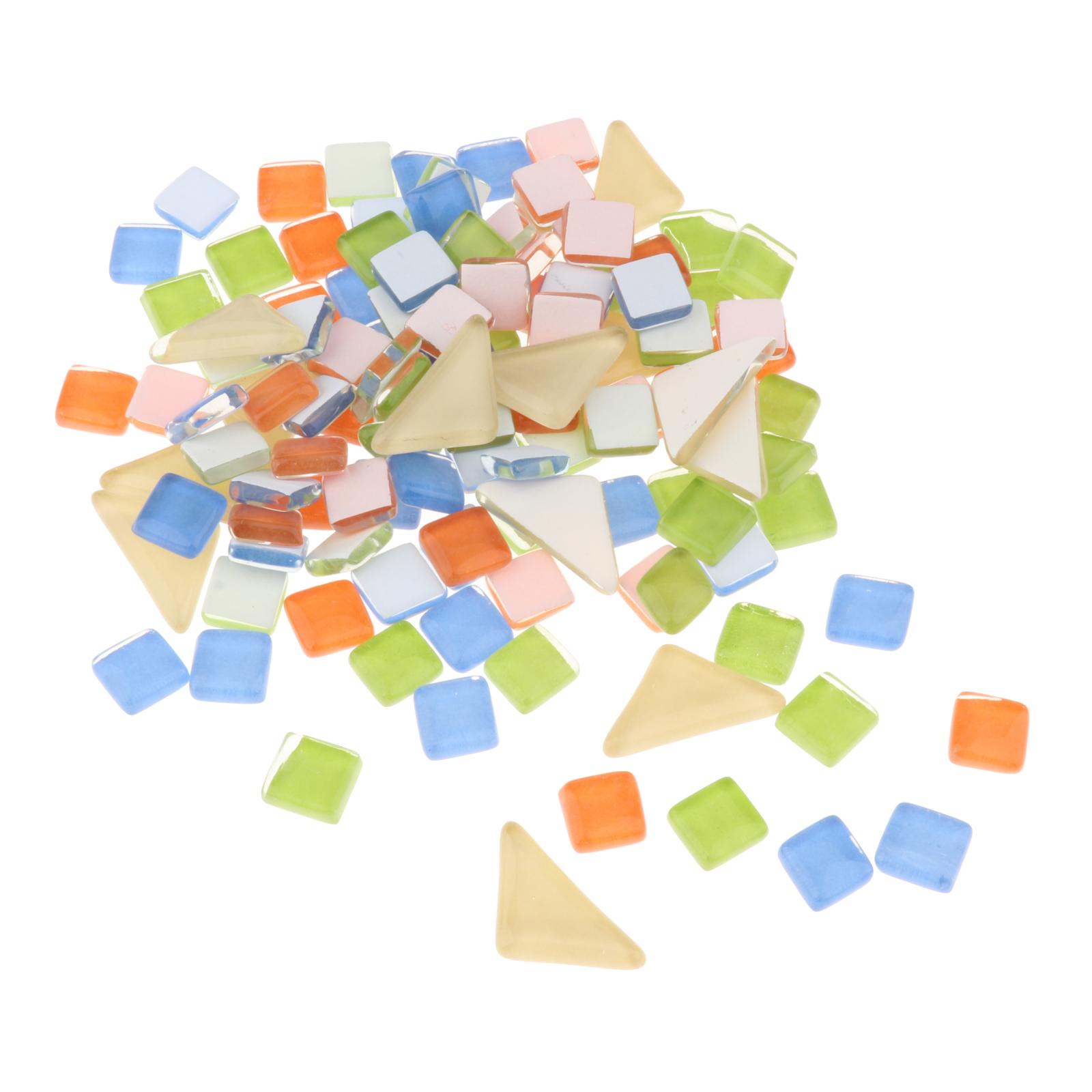 Premium Mosaic Tiles Mixed Color Arts Decorative Glass Pieces DIY Stones