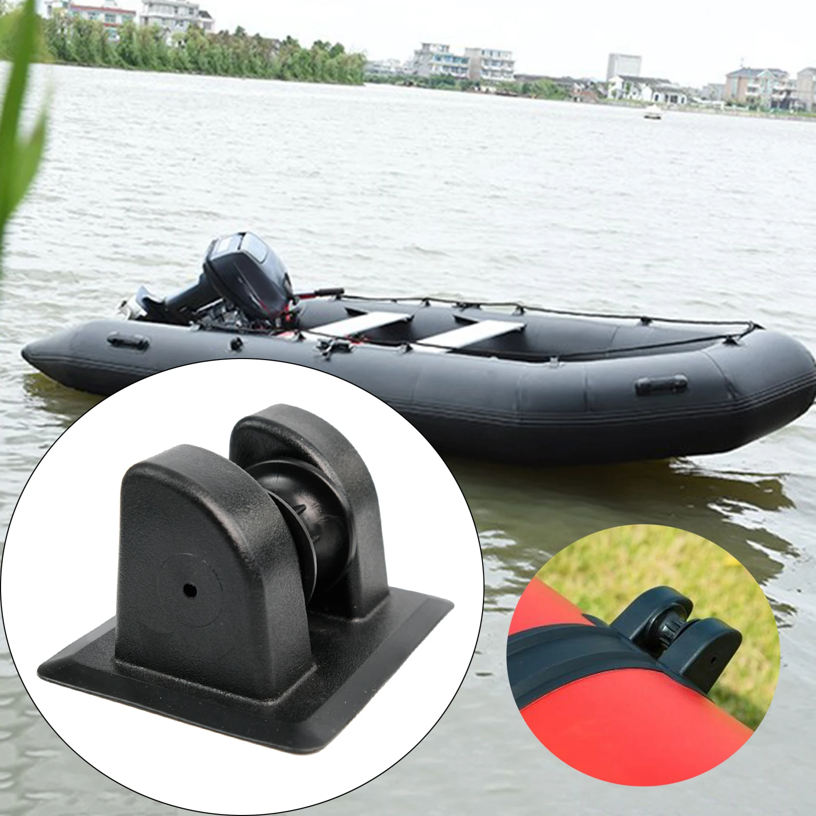 Kayaking Anchor Bracket Anchor Tie Off Patch Portable Boats for Rowing Boats Fishing Boats Kayaks Anchor Row Roller Holder