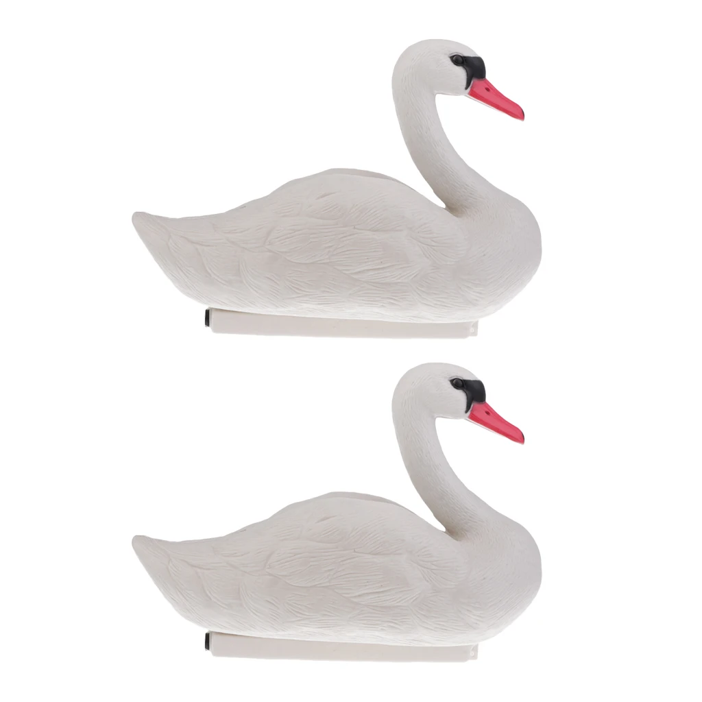 2 Pieces, Floating Swan Decoy, for Hunting, Fishing, Garden Decors, Pest Scarer, 2 Pieces, Floating Swan Decoy, for Hunting, Fishing, Garden Decors, Pest Scarer,