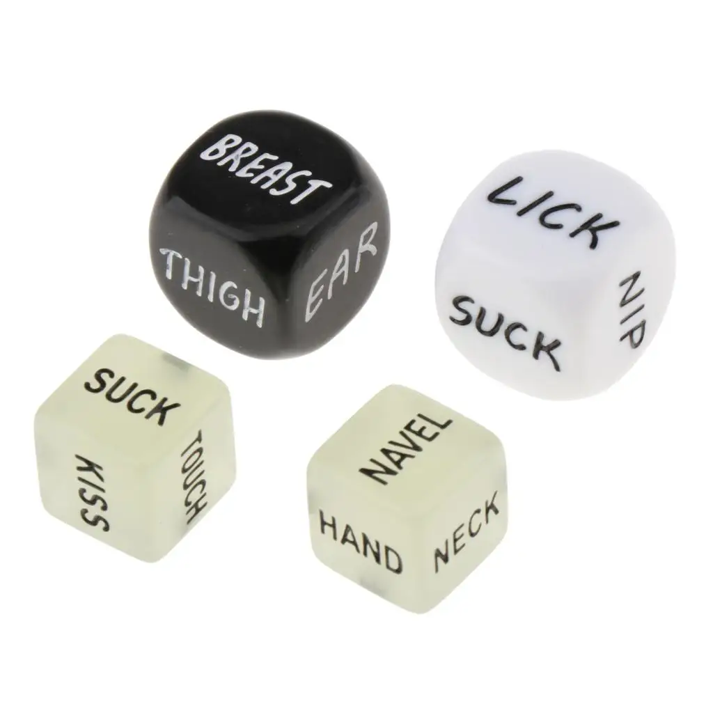 4pcs Adult Sex Dice Games Fantastic Present Gift idea Naughty Rude Saucy Prank Presents Gifts for Birthday Christmas Xmas