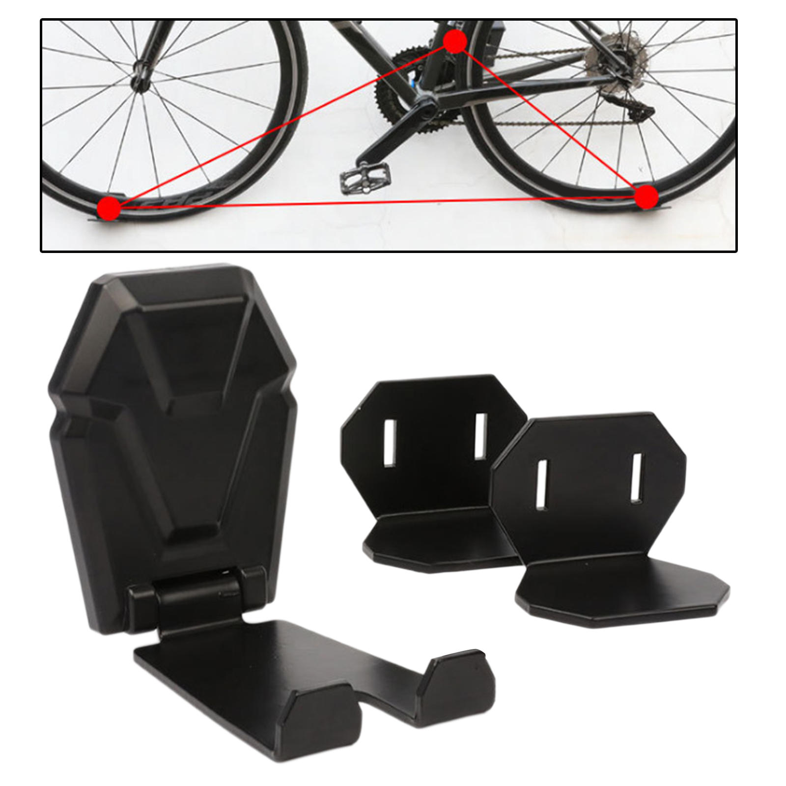  Display Rack Horizontal Aluminum Alloy Bike Storage Hook for Indoor