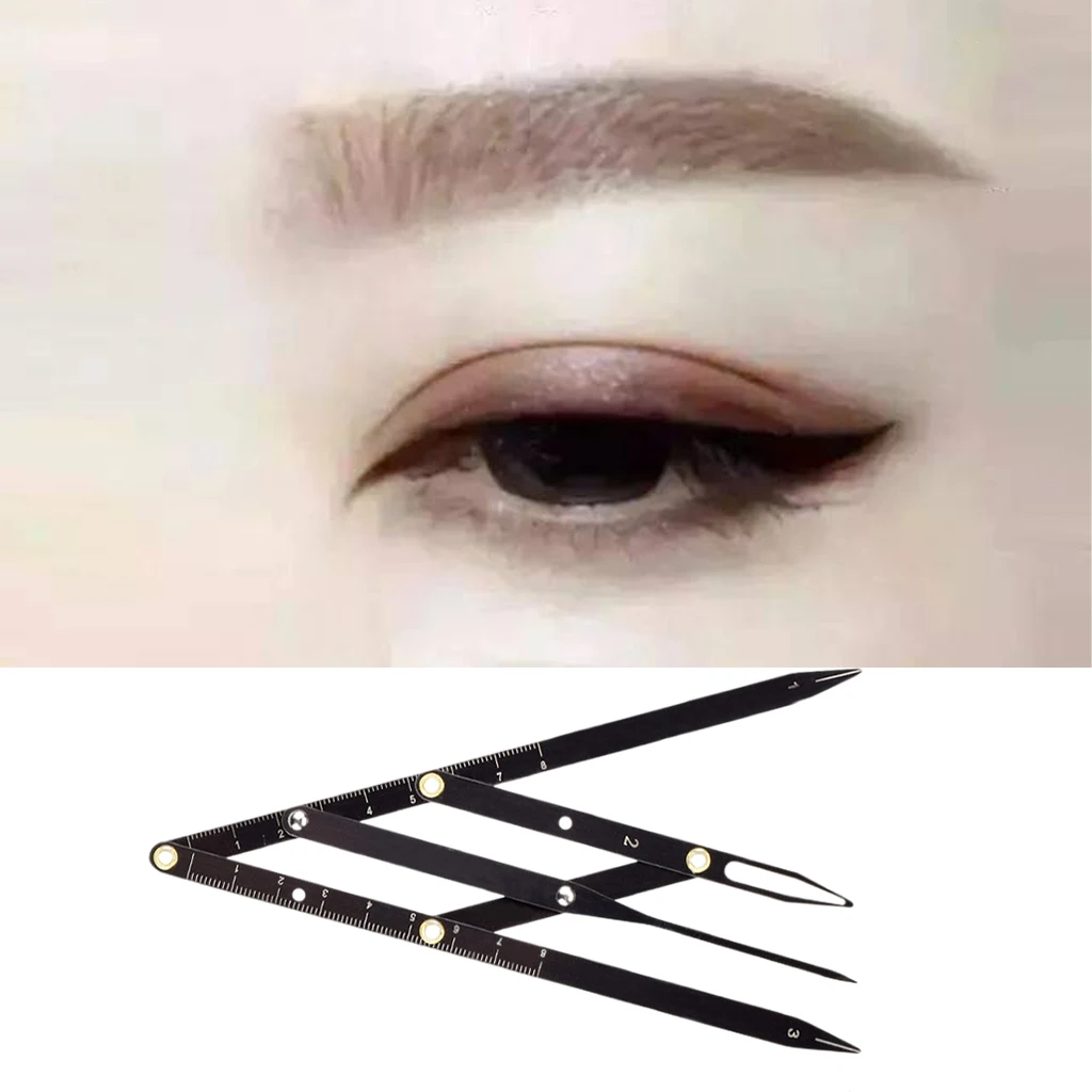 Stainless steel  CALIPERS Microblading Permanent Makeup Eyebrow Measure Tool