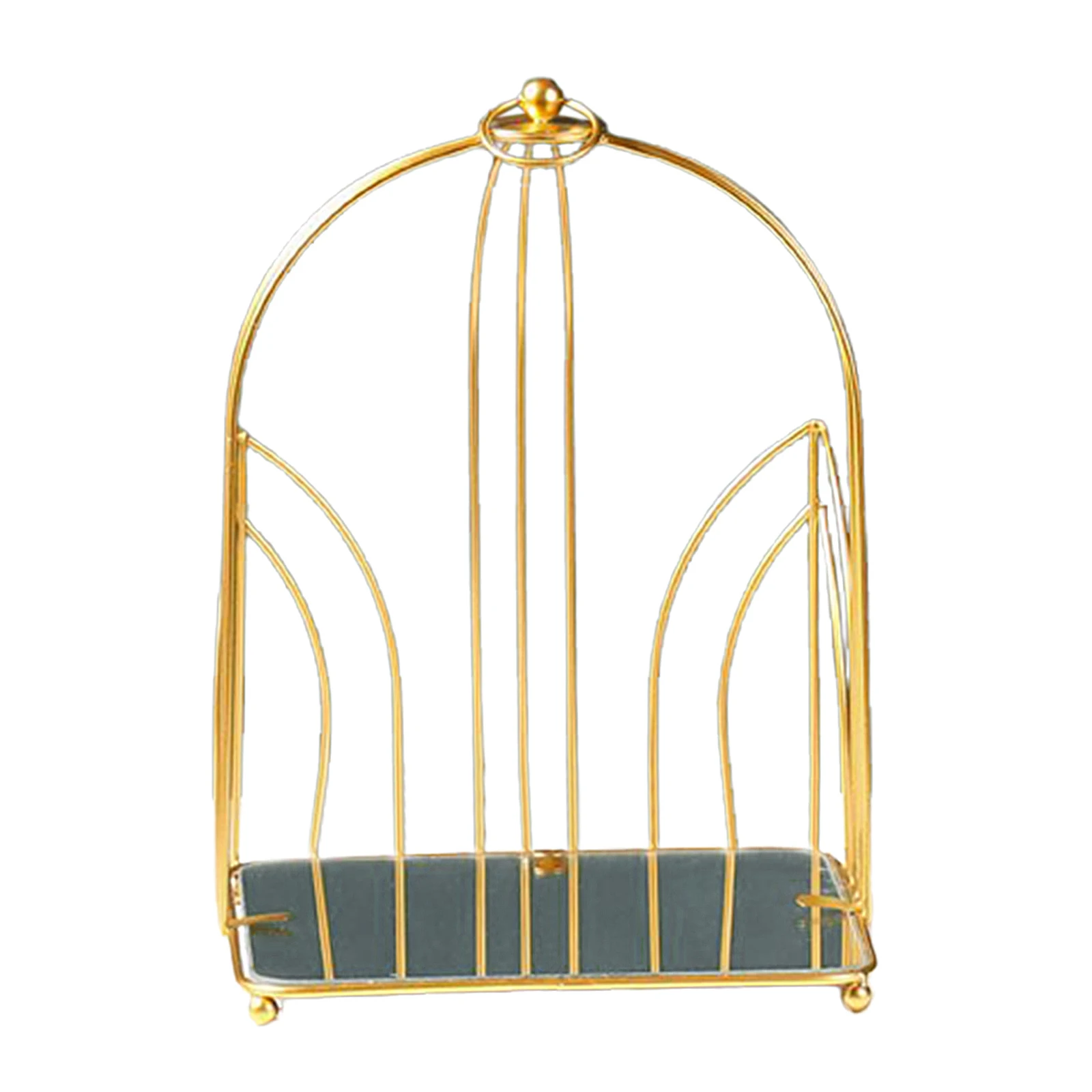 Hollow Iron Art Large Capacity Makeup Rack for Home Bedroom Display Perfume