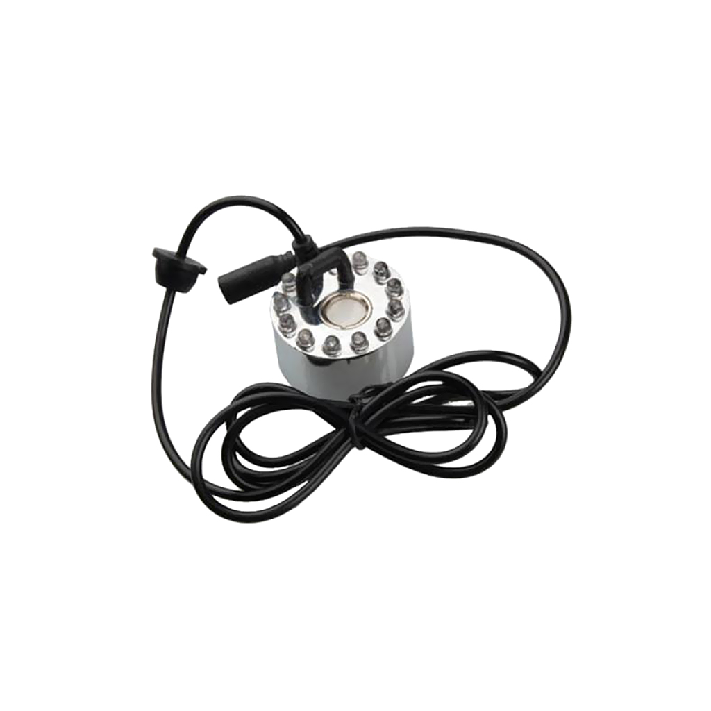 12 LED Water Pond Fountain Mist Fogger Maker Humidifier Water Fountain Mister