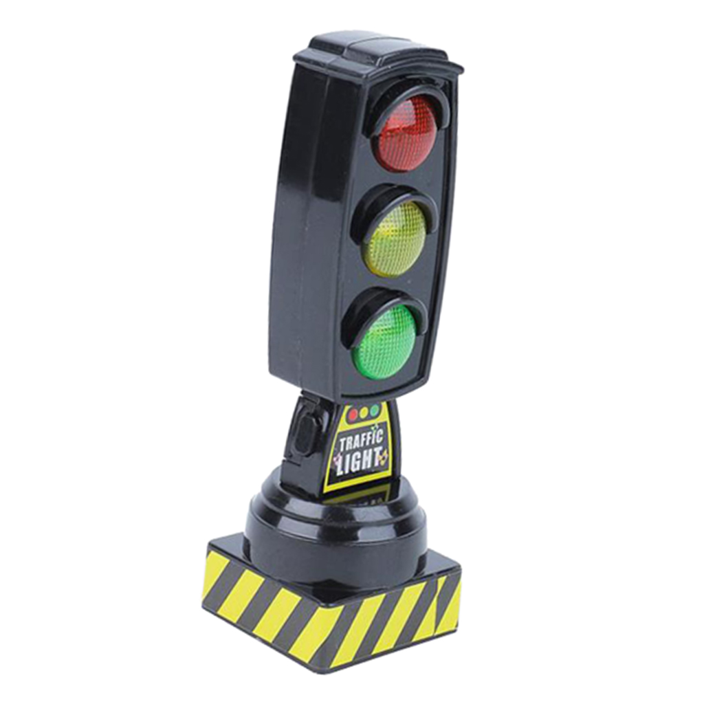 Mini Traffic Light Toy Model Signs Signal Education Toy Gift Age 3+ Black