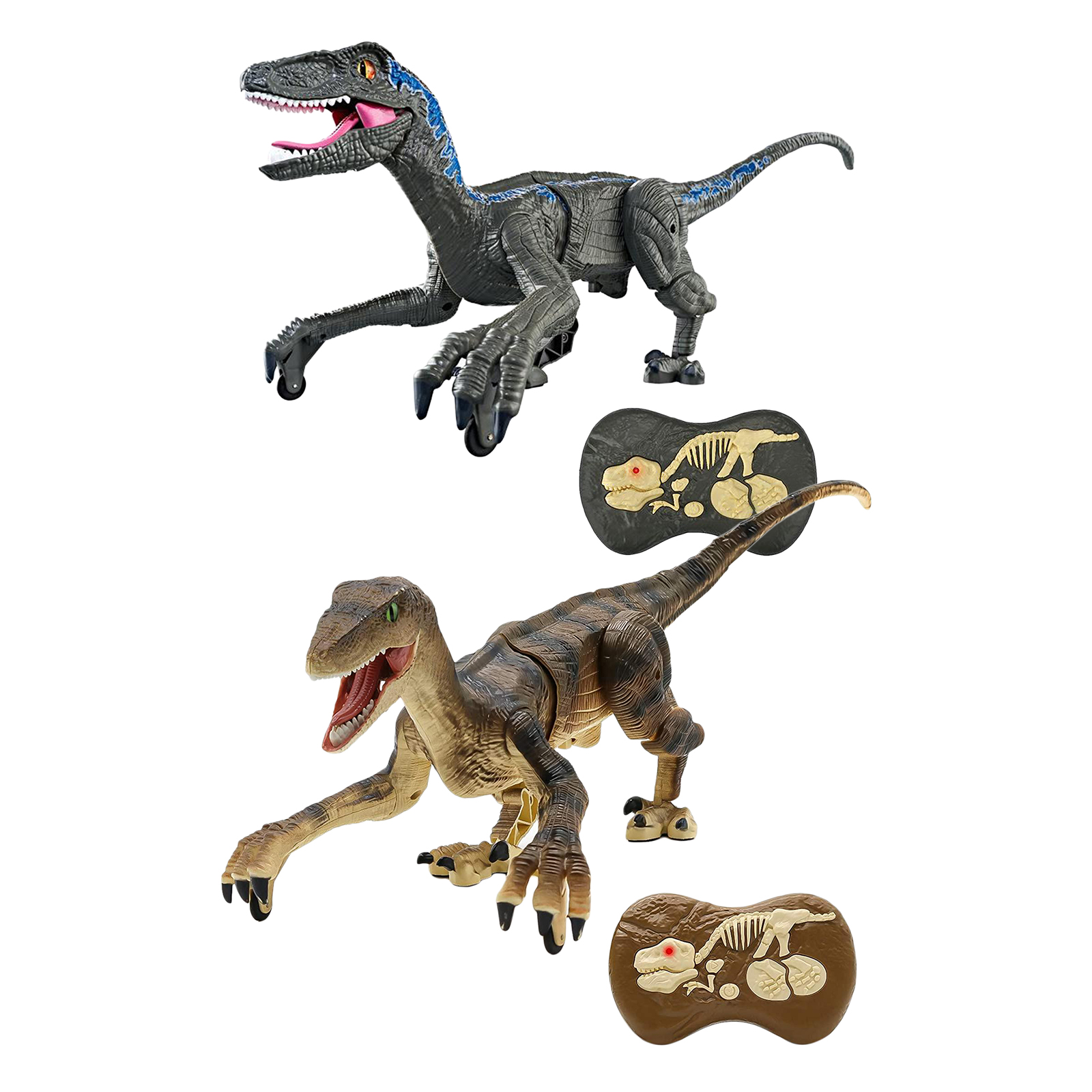RC Realistic Remote Control Walking Roaring Dinosaur Robot Toy for Kids