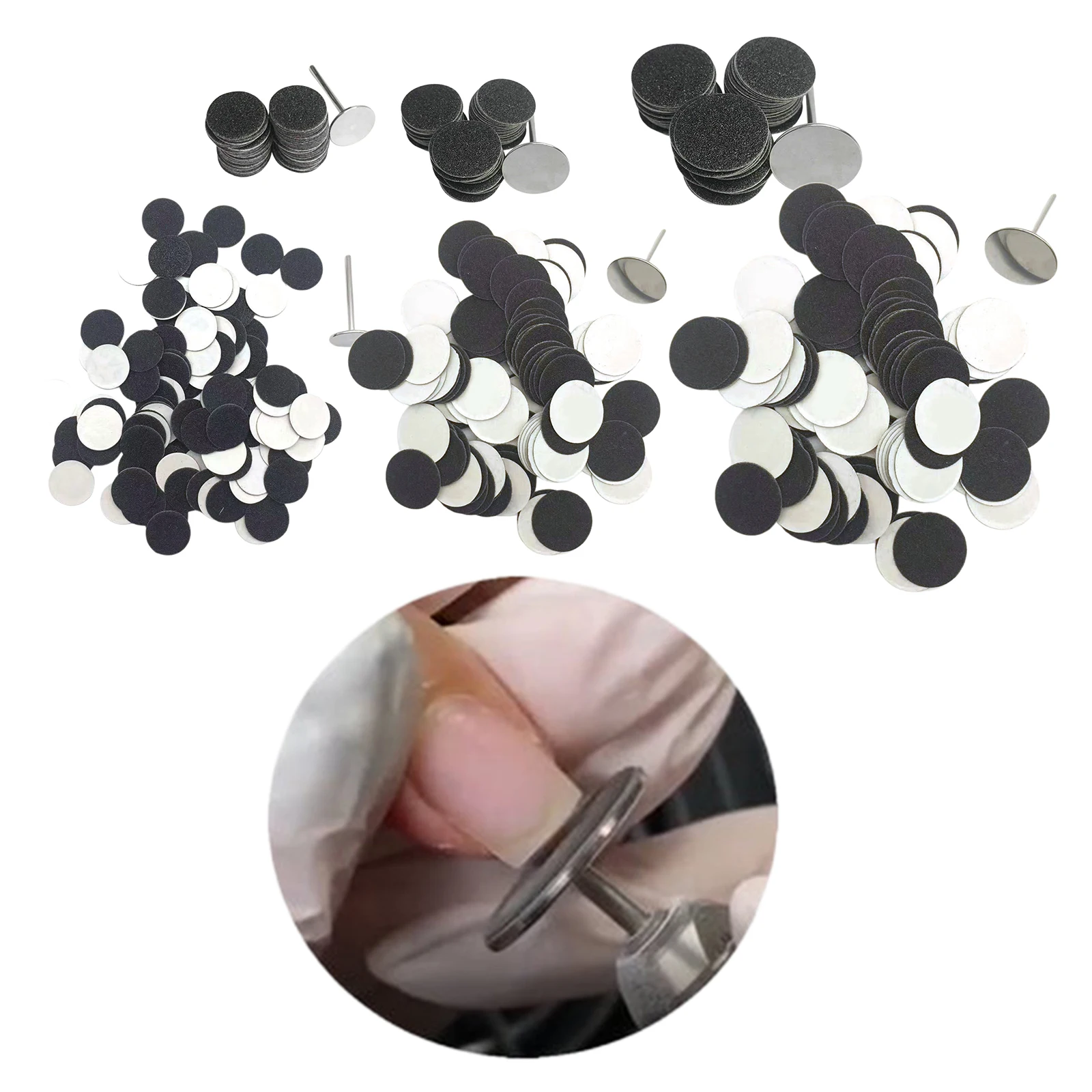Replacement Sandpaper Discs Sanding Paper Accessory Suit for Electric Foot Rasp Files Hard Skin Callus Remover Pedicure Tools 