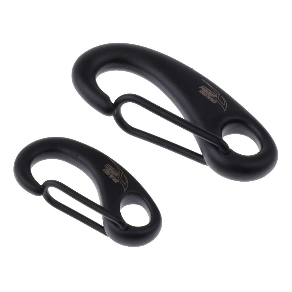 2x Scuba Diving Snap Clip Carabiner Snorkeling Carabiner Keychain Egg Shaped