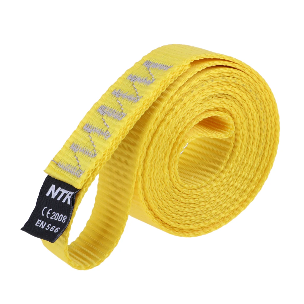 35KN Rock Climbing Sling Webbing, Nylon Webbing, 120cmx23mm,