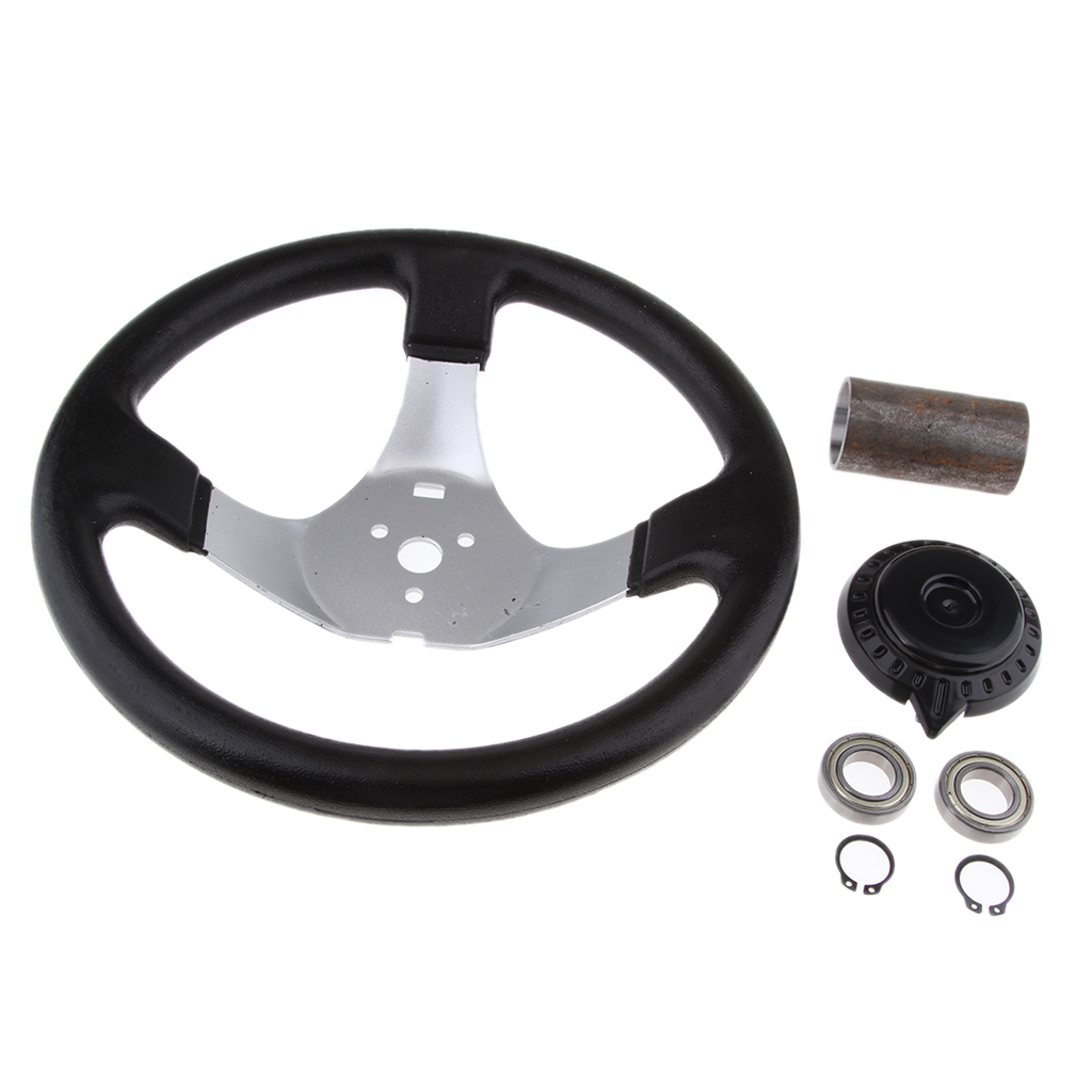 1 Piece Steering Wheel 3-spoke Steering Wheel for Many Kinds of ATV Go Kart