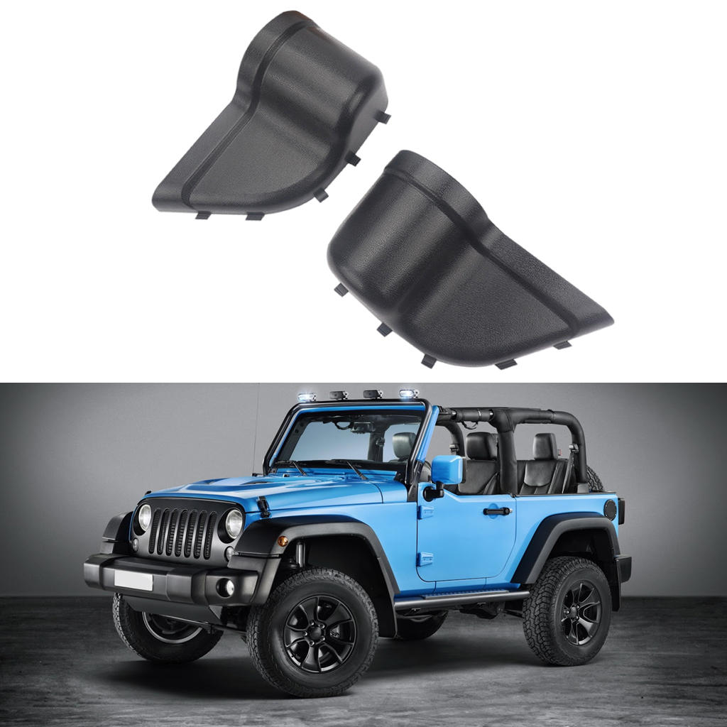 2 Packs Front Door Net Pocket Black Durable Storage Box Side Insert for Jeep Wrangler JK Jku 2/4Door 11-2018 Replacement