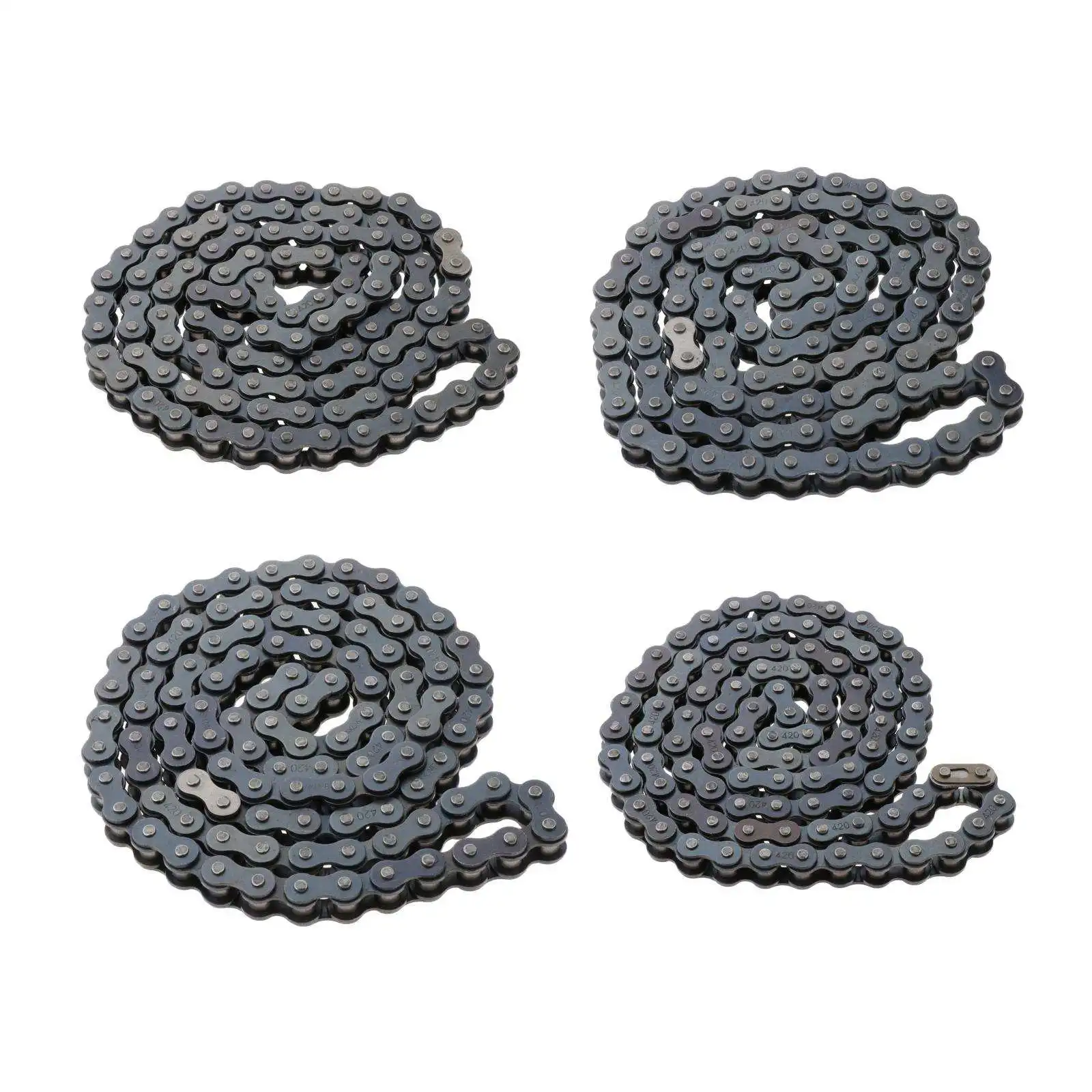 420 Motorcycle Chain 50-110Cc Spare Parts 420 Standard Roller Chain for Mini Bike