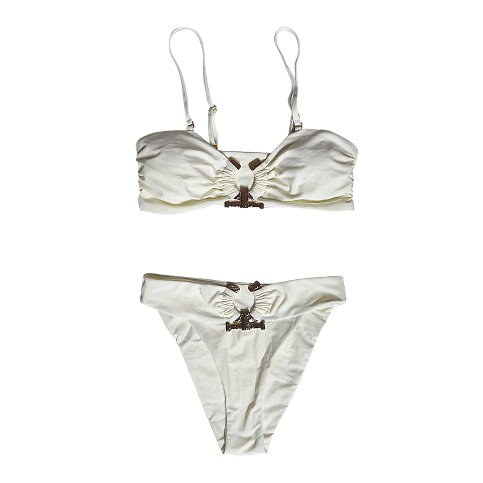 Two-piece Bikini Set Padded Cup Bra Bottom Swimwear Bathing Suit Tankini Female Swim Pool Bather Triangle Suit Beachwear Tankini